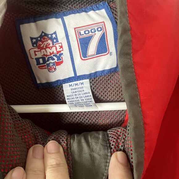 Tampa Bay Buccaneers Football Windbreaker Jacket Logo 7 Game Day NFL Women's M - Picture 7 of 10